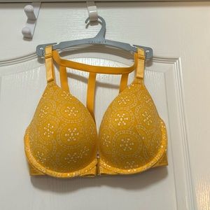 Lane Bryant Cacique boost plunge front close cotton bra size 38DD